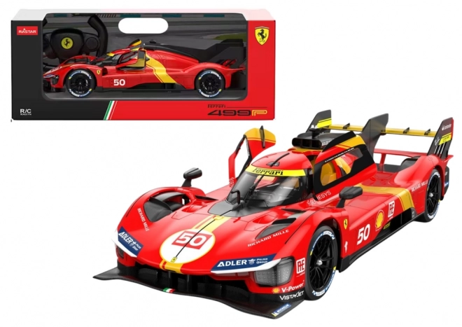 R/C 1:24 Sportauto op afstandsbediening Ferrari 499P Rood