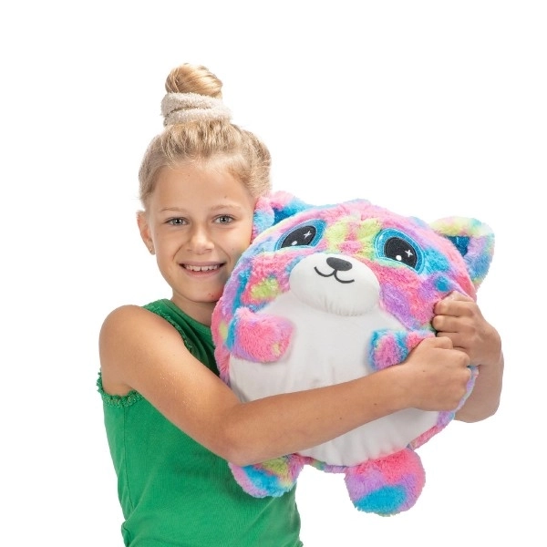 Opblaasbare pluche bal met diertje 30 cm