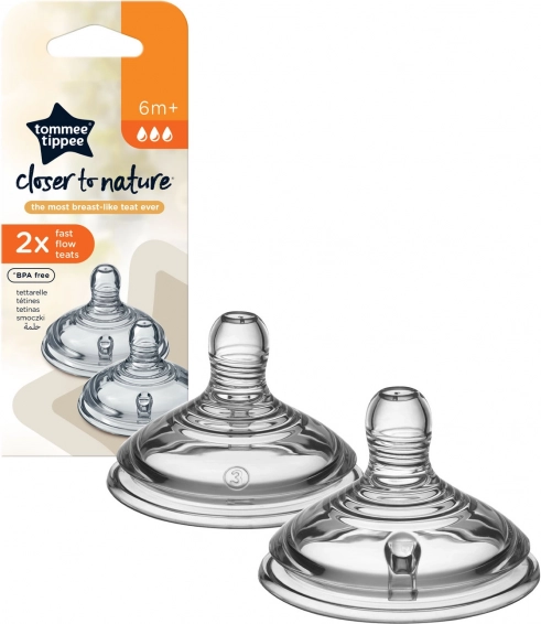 Speen voor fles 6M+, ANTI-COLIC, gemiddelde stroom
