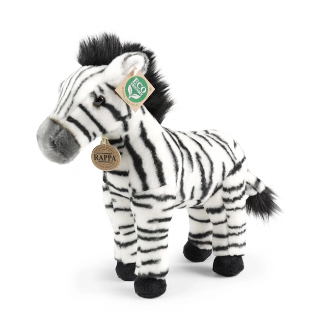 Pluchen zebra staand 30 cm ECO-VRIENDELIJK