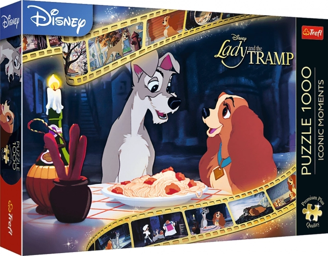 TREFL Puzzel Premium Plus Iconische Momenten: Lady en de Vagebond 1000 stukjes