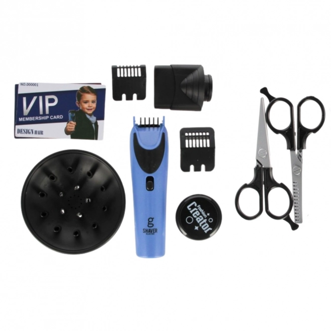 Kappersset voor jongens met föhn en accessoires