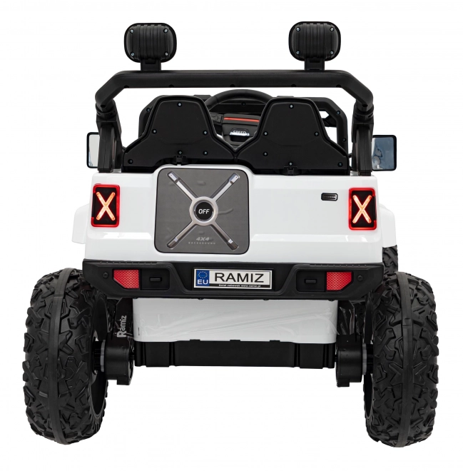 Kinder elektrische terreinwagen Speed wit