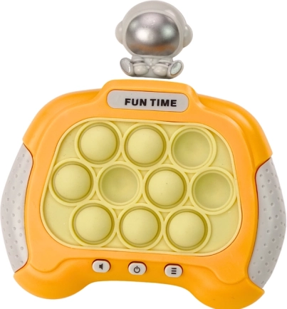 Pop-it Kosmonaut licht- en geluids-speelconsole - geel