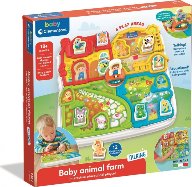 CLEMENTONI BABY Interactieve boerderij met dieren, melodieën en geluiden