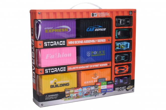Containerstad - 6 containers 12,5 cm