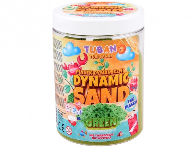 Tuban kinetisch zand 1kg groen
