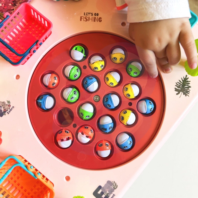 Behendigheidsspel Vissen Interactieve Tafel Roze
