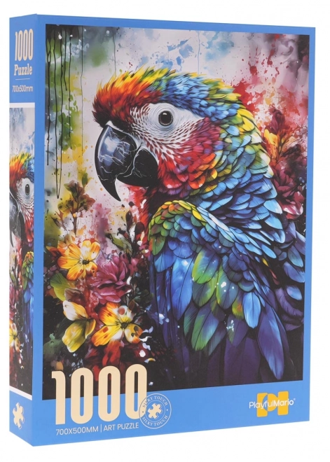 Puzzel 1000 stukjes – ara papegaai (70 × 50 cm)