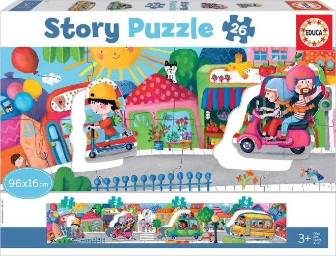 Story-puzzel vervoer in de stad 26 stukjes EDUCA