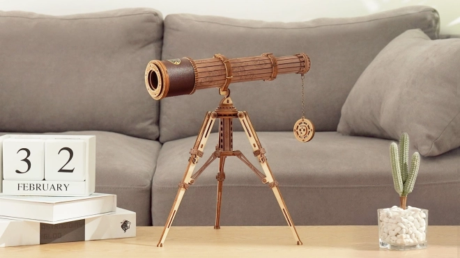 ROBOTIME Rokr Houten Model van een Monoculaire Telescoop