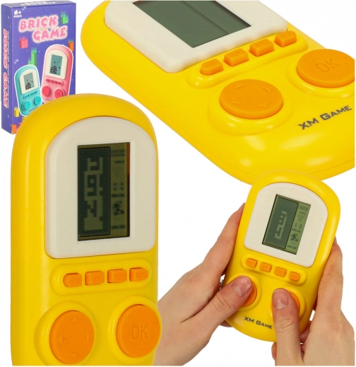 Pocket retro gameconsole geel