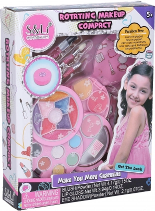 Cosmetische set met make-uppalet in lagen