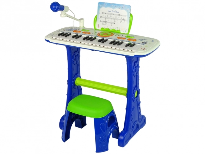 Elektrische piano toetsenbord voor kinderen Blue USB noten