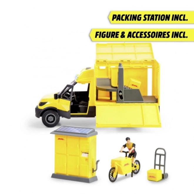 Set met voertuig DHL 25 cm City