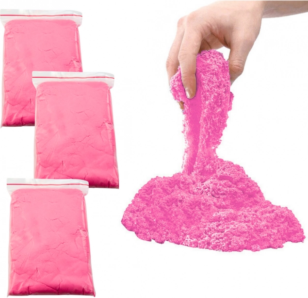 Set magisch zand roze 3kg met accessoires