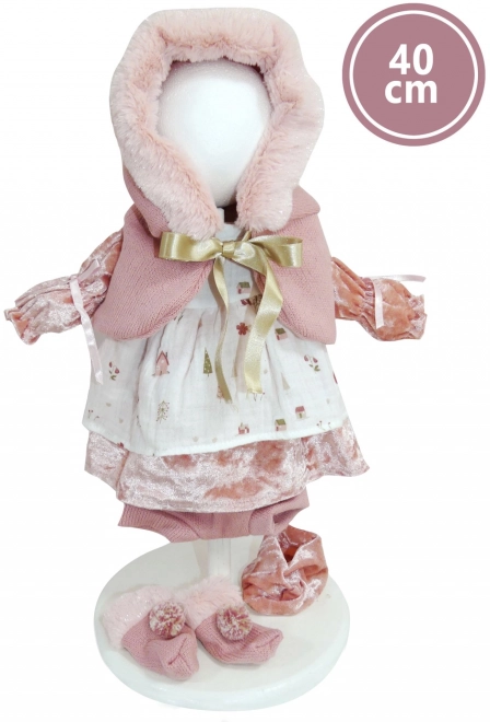 Realistische pop Lucia 40 cm met zacht stoffen lichaam