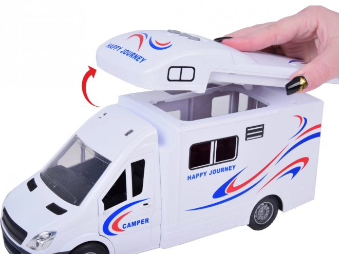 Kinder camping camper met lichten en geluiden