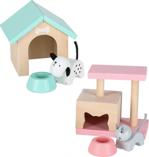 Dierenhotel voor een hondje en een katje