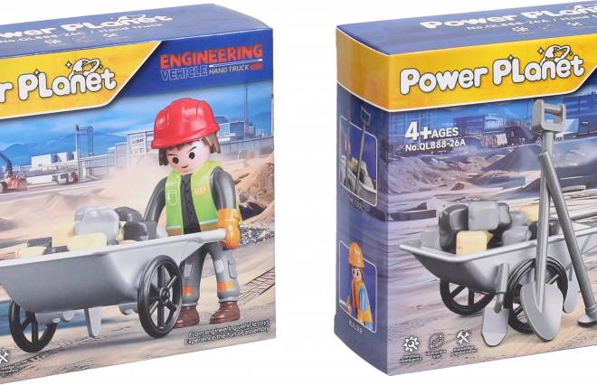 Figuurtje Bouwvakker met Kruiwagen