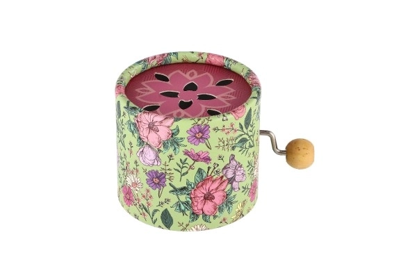 Muziekdoosje met bloemenmotief