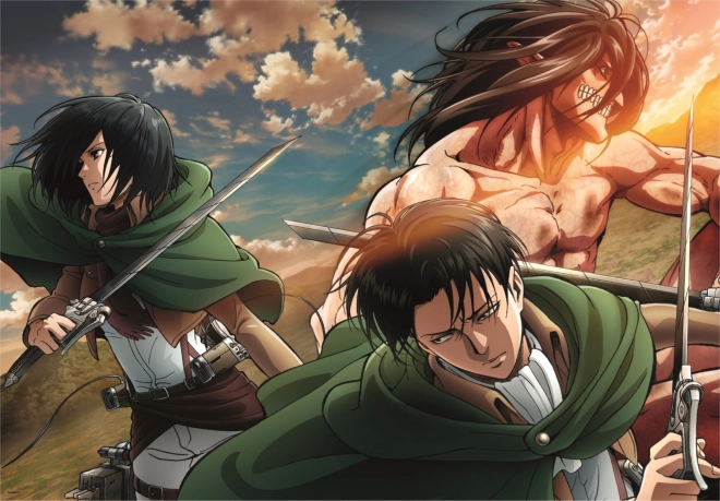 Puzzel Clementoni animecollectie Aanval op de Titanen