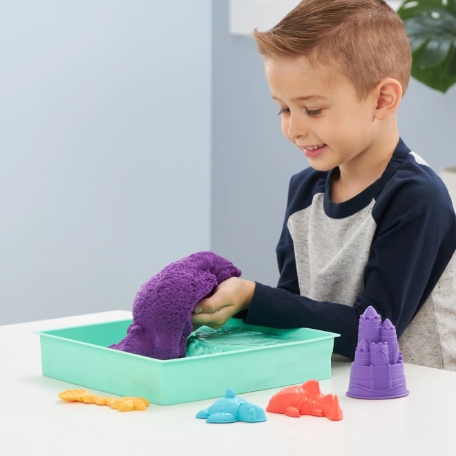 Kinetisch zand zandbak paars