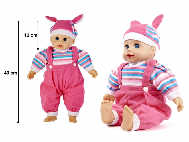 Babypop met geluid - meisje
