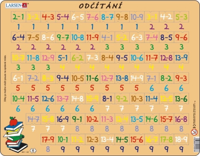 Puzzel Wiskunde: Aftrekken 81 Stukken