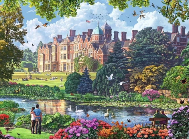 Ravensburger puzzel Koninklijke residenties Verenigd Koninkrijk 4x500 stukjes