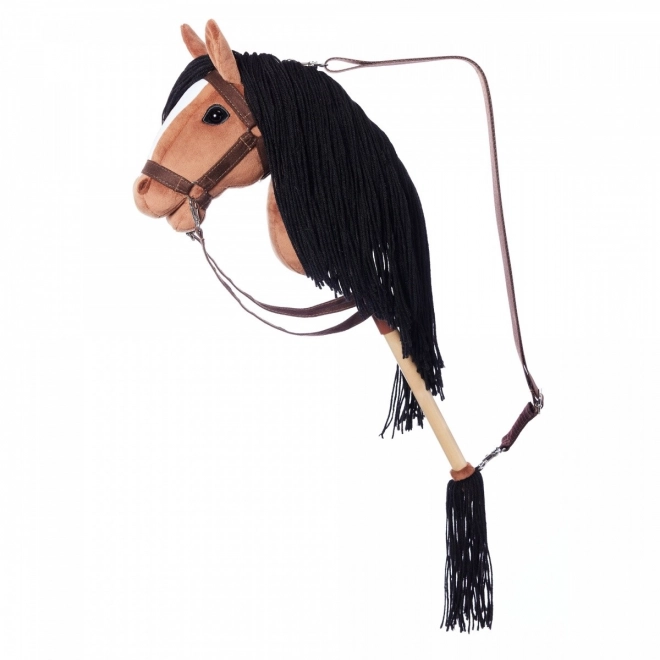 Paard op stok Hobby Horse HOPPIHORSE donkerbruin
