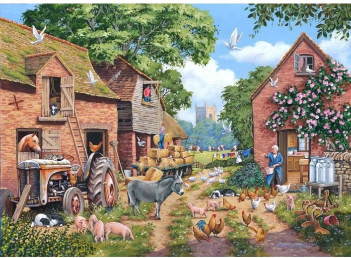 House of Puzzles Puzzel Focus op de boerderij 1000 stukjes