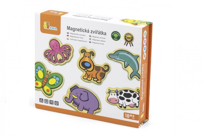 Houten magneten voor kinderen Dieren - set van 20 stuks