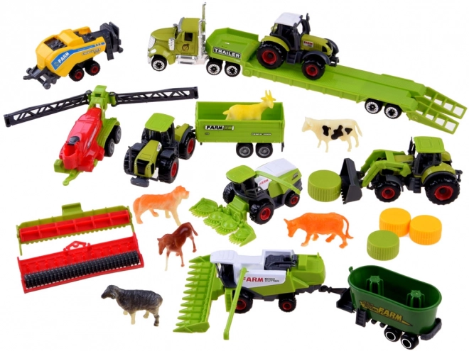 Tractor combinatie landbouwmachines maaidorsers ZA4366