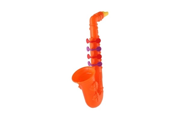 Saxofoon plastic 24cm 2 kleuren in zakje