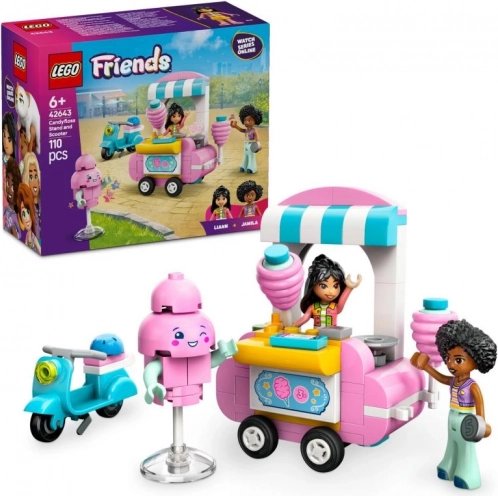 Lego Friends suikerspin-kraam met scooter