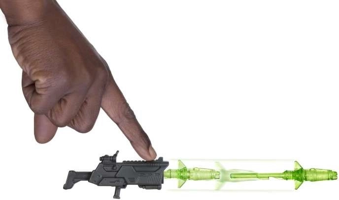 Actieblaster met neon projectieeleffect