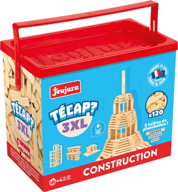 Jeujura houten bouwset Técap 3XL – 120 stukjes