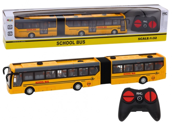 Schoolbus Op Afstand Bestuurbare Gelede RC Bus 1:32 Geel