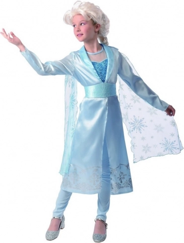Jurk voor carnaval voor de blauwe prinses
