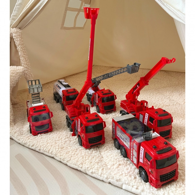 Woopie set brandweerauto's 6-in-1