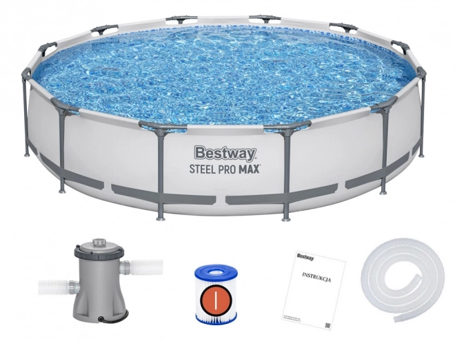 Bestway Steel Pro Max zwembad 6,473L 366x76 cm met pomp en filter