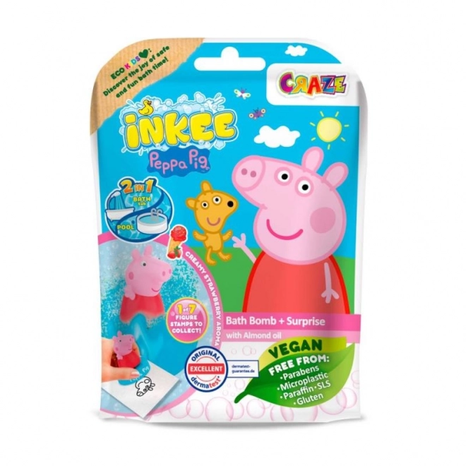 INKEE - Bruisbal voor in bad met verrassing - Peppa Pig