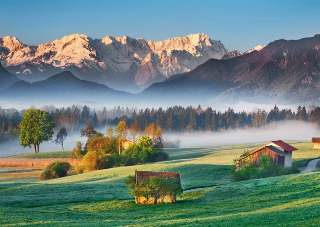Puzzel Schmidt Garmisch-Partenkirchen - Murnauer Moos 1000 stukjes