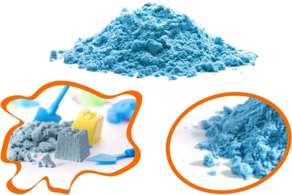 Magisch kinetisch zand voor kinderen 1 kg – Blauw