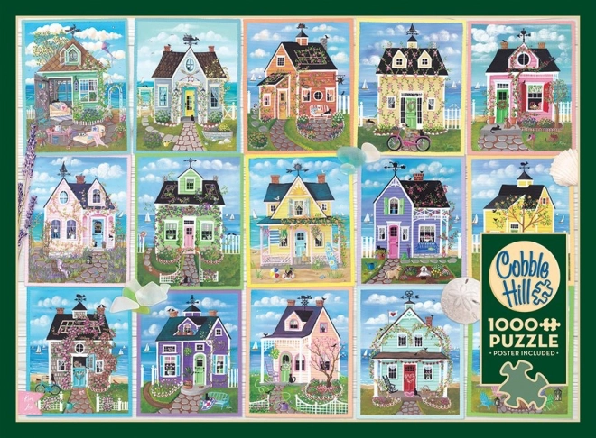 Puzzel Huizen aan Zee COBBLE HILL 1000 stukjes
