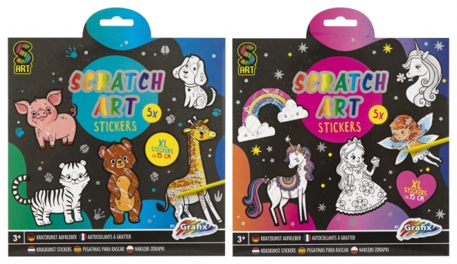Kras-Uit-Stickers XXL 5 stuks