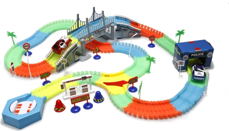 LED autootje dat oplicht tijdens het rijden