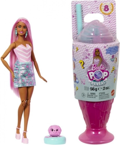 Barbie Pop Reveal roze – verrassing in een bekertje met geur