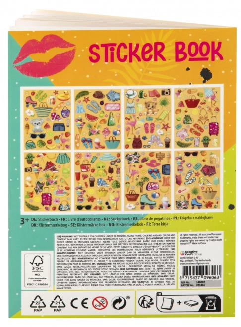 Boek met stickers Kleed je eigen pop aan A5